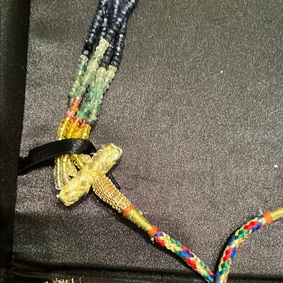 Natural Multi Sapphire Faceted Rondelle Bead Necklac
Rx9939@gmail.com - Picture 5 of 7